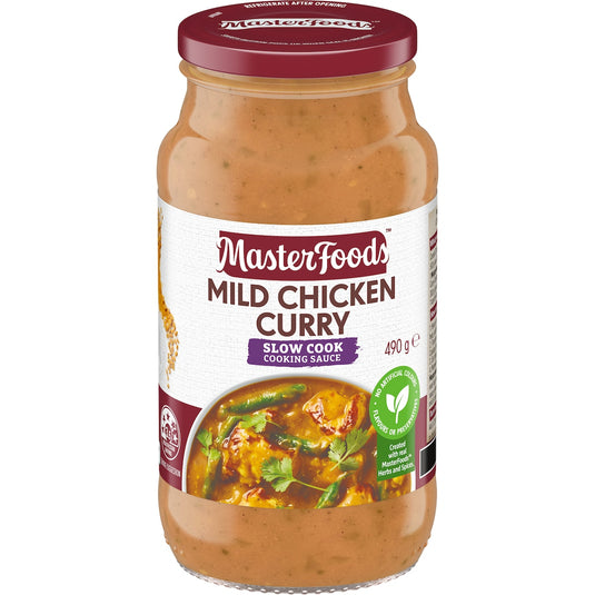 Fruitco MasterFoods Mild Chicken Curry Slow Cook Sauce 490g