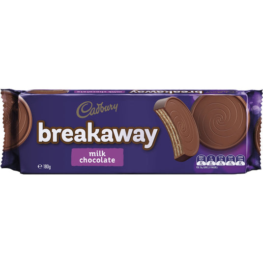 Fruitco Cadbury Breakaway Milk Chocolate Biscuits 180g