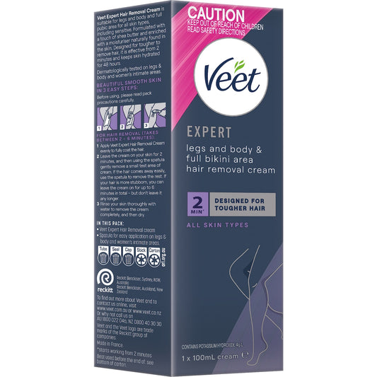 Fruitco Veet Expert Hair Removal Cream Legs & Body 100mL