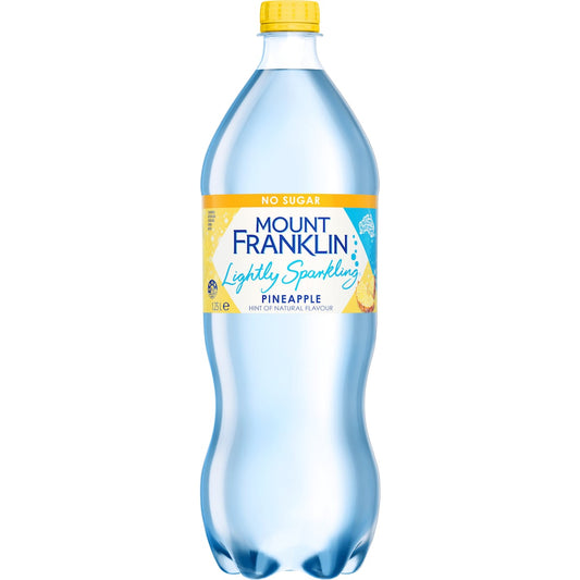 Fruitco Mount Franklin Lightly Sparkling Water Pineapple 1.25L