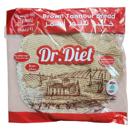 Dr.Diet Brown Tannour Bread 450g