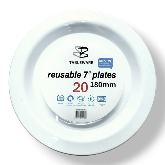 Butterfly 20 Plastic Dessert Plates 180mm