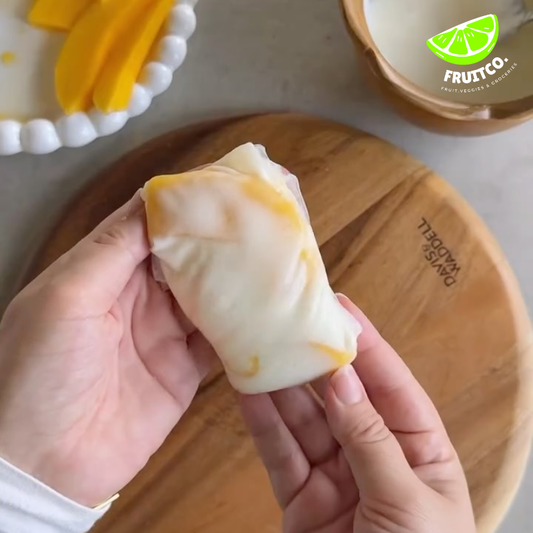 Cheats mango ricepaper mochi 🥭