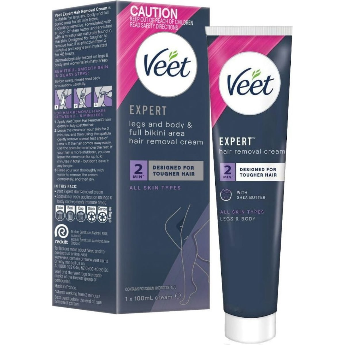 Fruitco Veet Expert Legs Body Full Bikini Hair Removal Cream 100ml