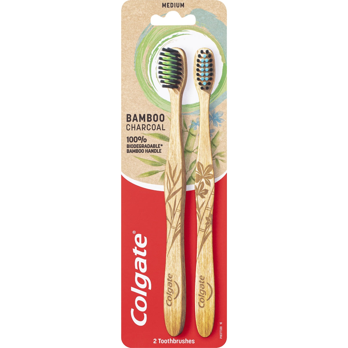 Fruitco Colgate Toothbrush Biodegradable Bpa Free Bamboo 2 Pack
