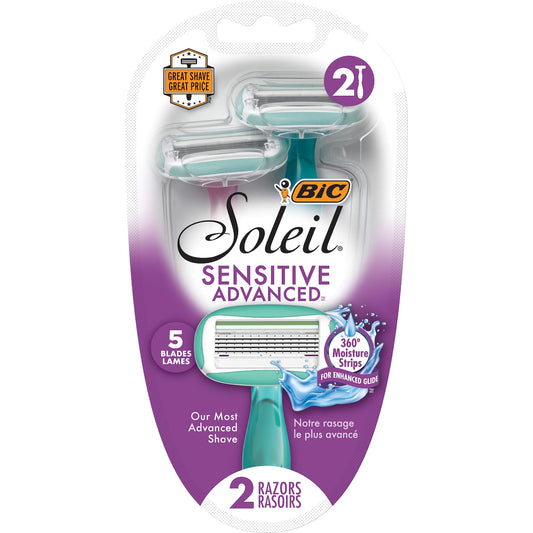 Fruitco BIC Soleil Sensitive Advanced Disposable Razors 2 pack
