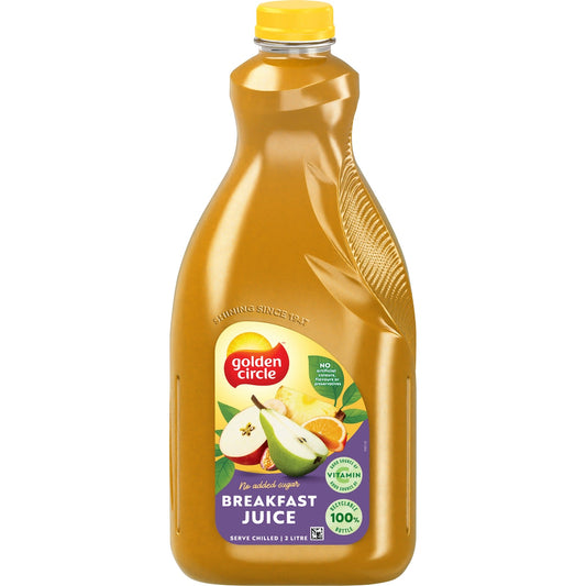 Fruitco Golden Circle Breakfast Juice No Added Sugar Pineapple Fruit Juice 2l