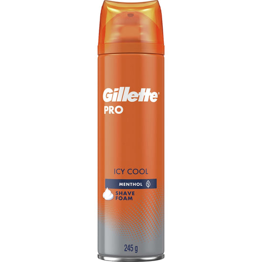 Fruitco Gillette Pro Icy Cool Shaving Foam Menthol 245g