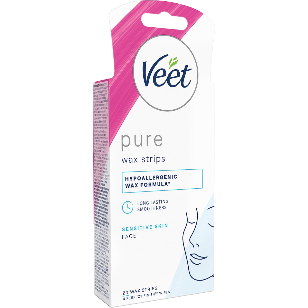 Fruitco Veet Pure Face Wax Strips 20 pack