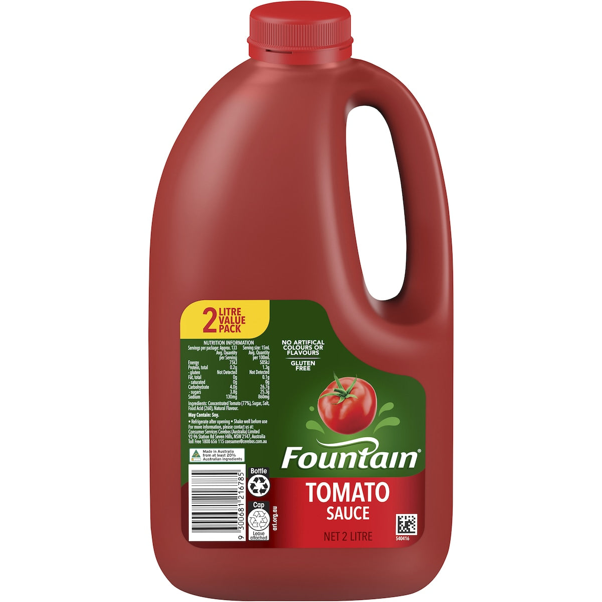 Fruitco Fountain Tomato Sauce Value Pack 2l