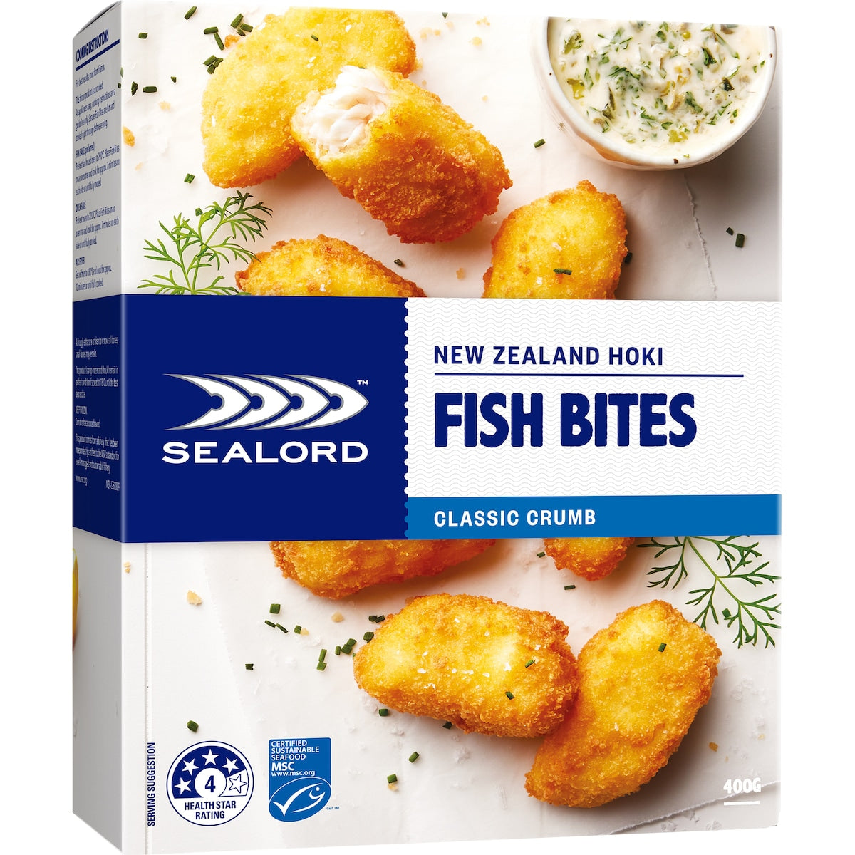 Fruitco Sealord Hoki Classic Crumb Bites 400g