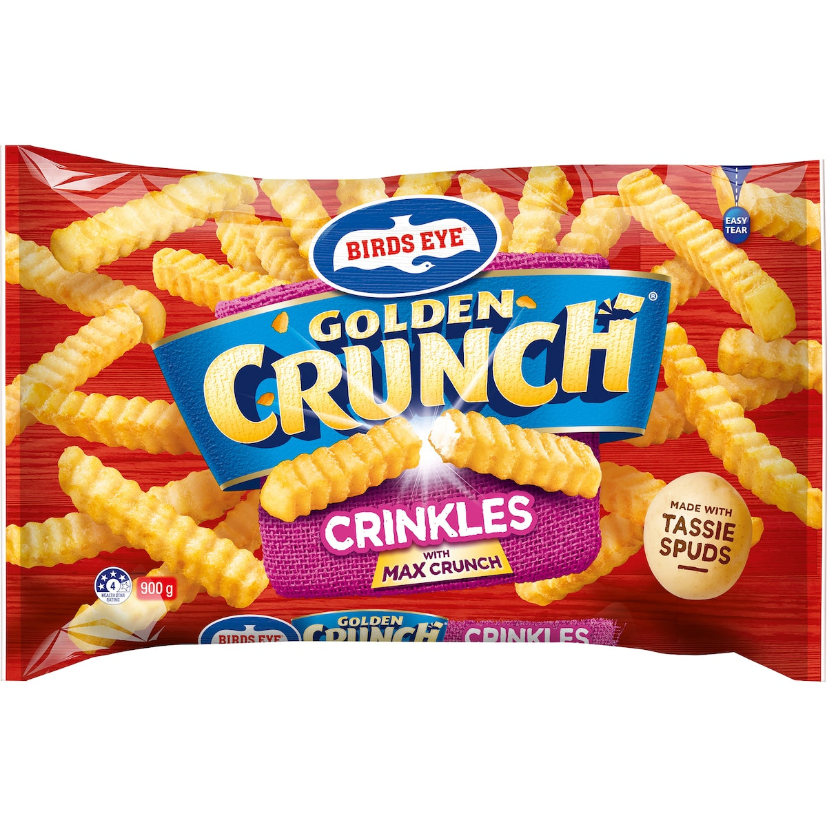 Fruitco Birds Eye Golden Crunch Crinkle Cut Chips 900g