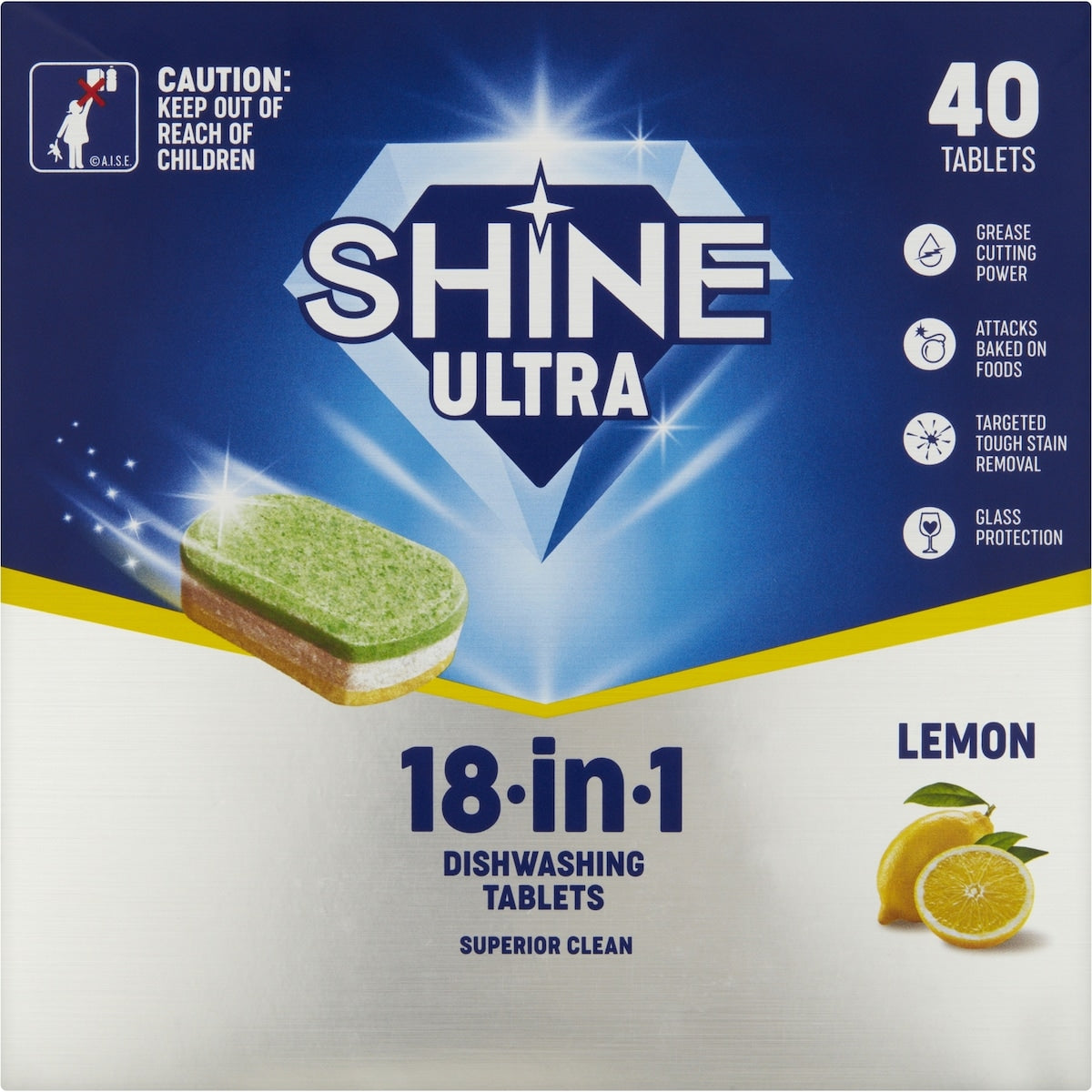 Fruitco Shine Ultra Dishwashing Tablets 40 Pack