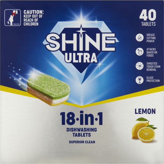 Fruitco Shine Ultra Dishwashing Tablets 40 Pack