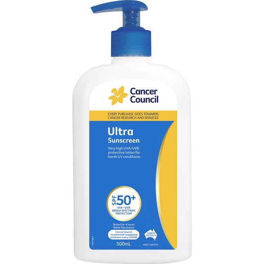 Fruitco Cancer Council Ultra Sunscreen Spf50+ 500ml