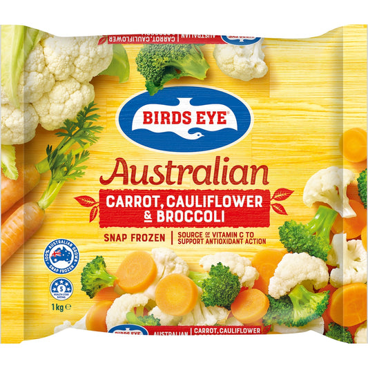 Fruitco Birds Eye Snap Frozen Carrot, Cauliflower & Broccoli 1kg
