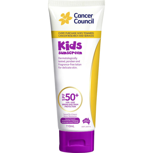 Fruitco Cancer Council Kids Spf 50+ Sunscreen 110ml