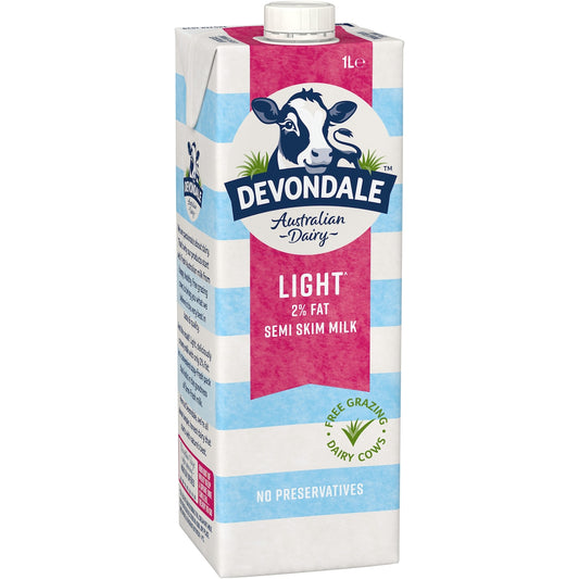 Fruitco Devondale Semi Skim Milk Long Life UHT Milk 1L