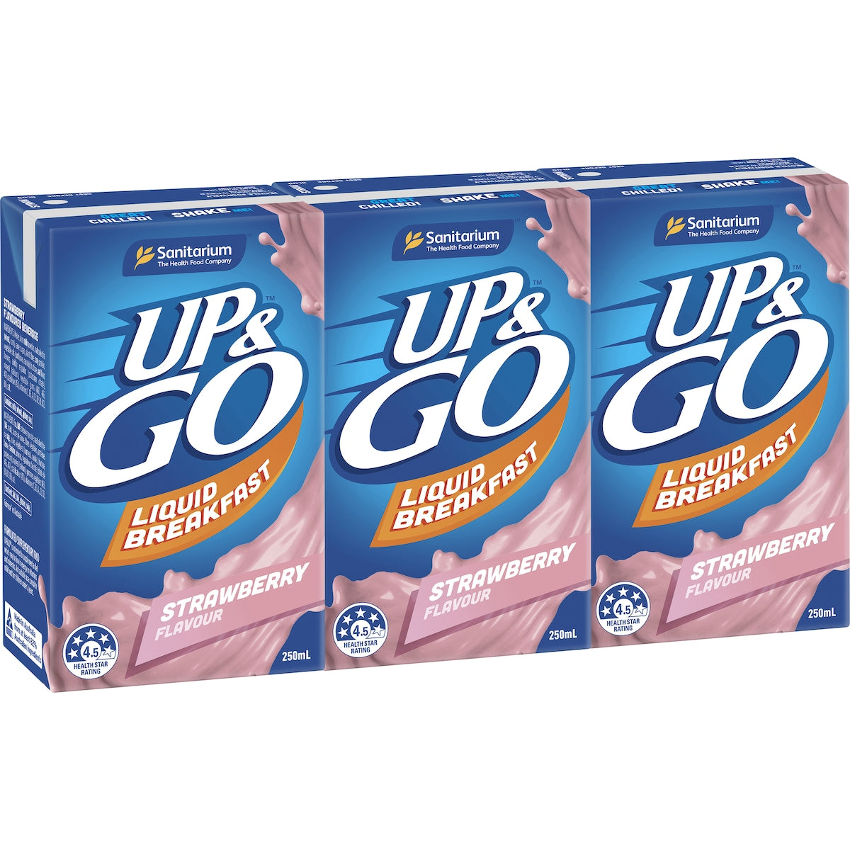 Fruitco Sanitarium Up&Go Liquid Breakfast Strawberry 3 Pack