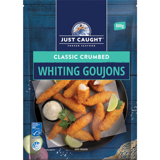 Fruitco Just Caught Classic Crumbed Whiting Coujons 800g