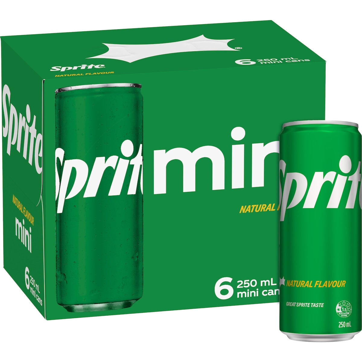 Fruitco Sprite Lemonade Soft Drink Mini Cans 250ml x 6 Pack