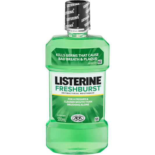 Fruitco Listerine Freshburst Antibacterial Mouthwash 500ml