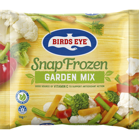 Fruitco Birds Eye Snap Frozen Mix Carrot Beans Broccoli Cauliflower &Capsicum 1kg