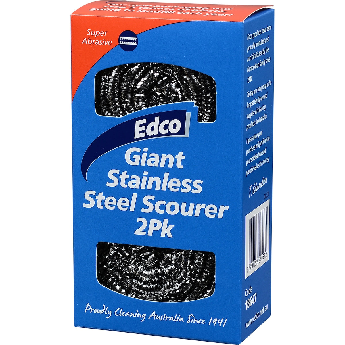 Fruitco Edco Stainless Steel Scourer 2 Pack