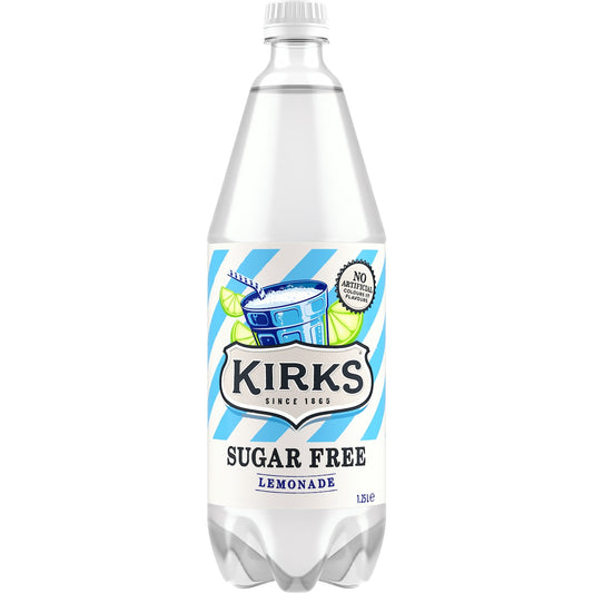 Fruitco Kirks Sugar Free Lemonade Soft Drink Bottle 1.25l
