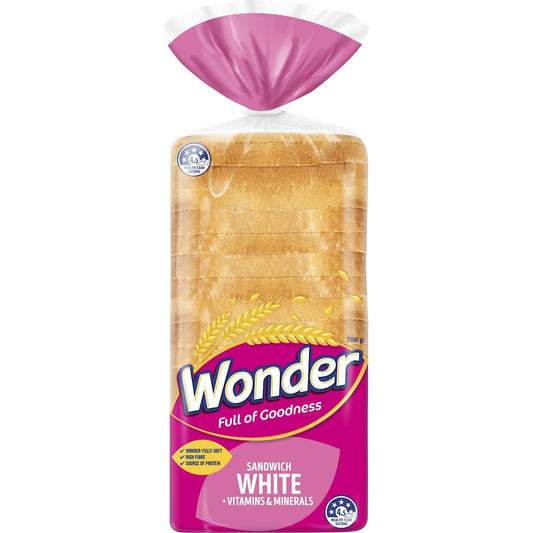 Fruitco Wonder White Bread Vitamins & Minerals Sandwich 700g