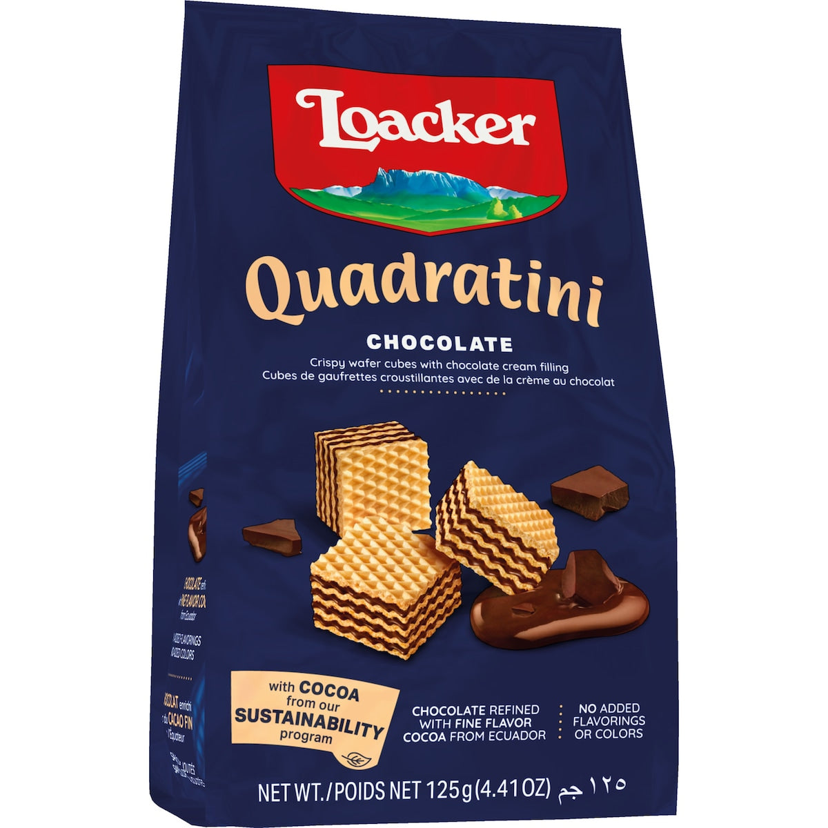 Fruitco Loacker Quadratini Chocolate 125g