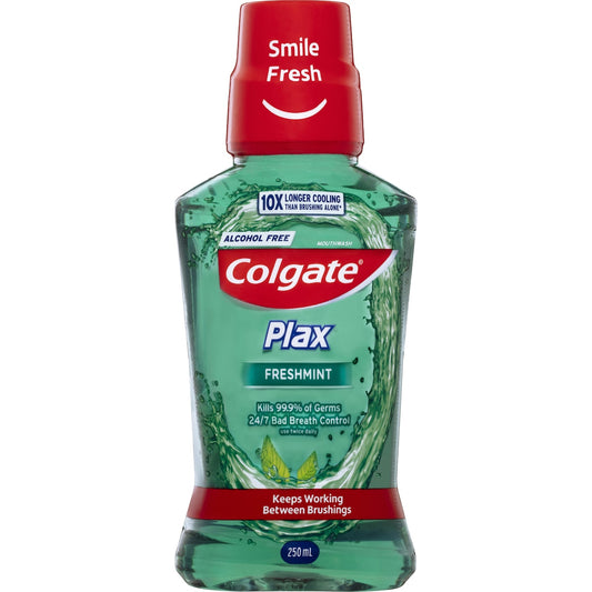 Fruitco Colgate Mouthwash Freshmint Alcohol Free - Plax 250ml