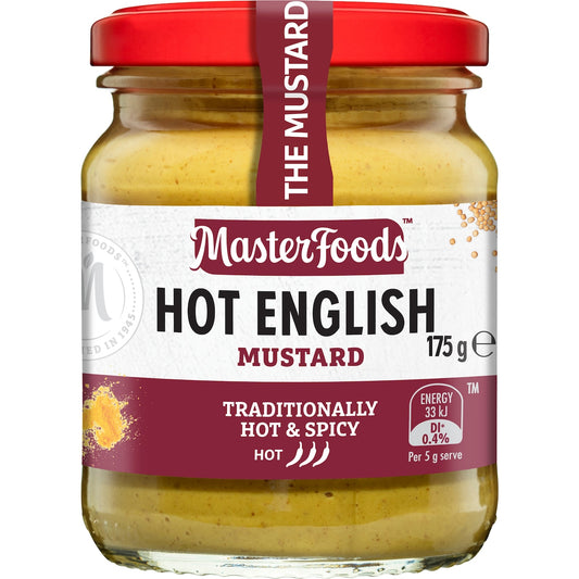 Fruitco MasterFoods Hot English Mustard 175g