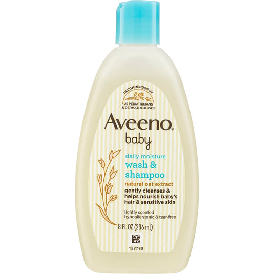 Fruitco Aveeno Baby Daily Moisture Light Scent Sensitive Wash & Shampoo 236ml