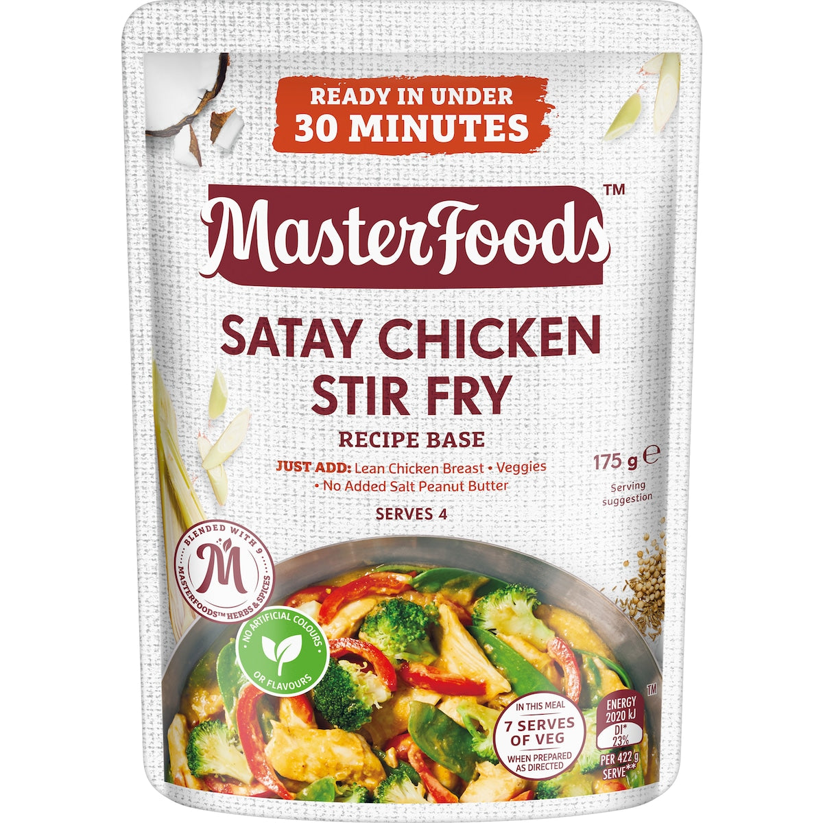 Fruitco MasterFoods Satay Chicken Stir Fry Recipe Base 175g