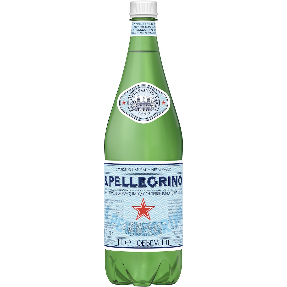 Fruitco Sanpellegrino Sparkling Mineral Water 1l