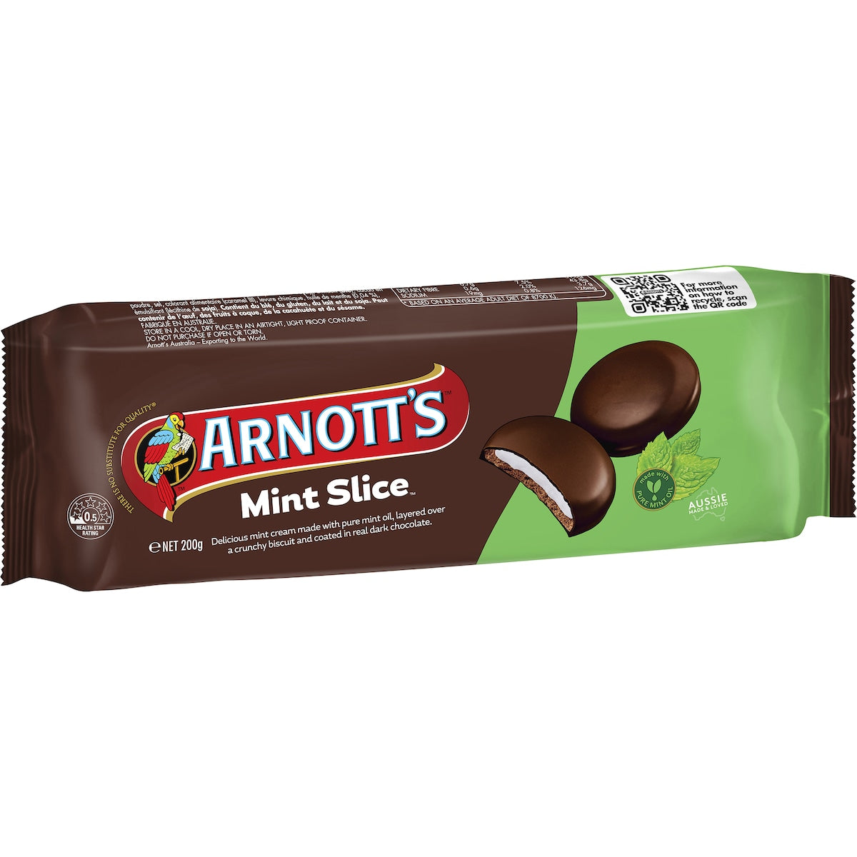 Fruitco Arnott's Mint Slice Chocolate Biscuits 200g