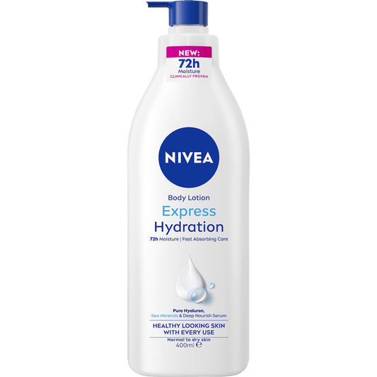 Fruitco Nivea Express Hydration Body Lotion Fast Absorbing Moisturiser 400ml