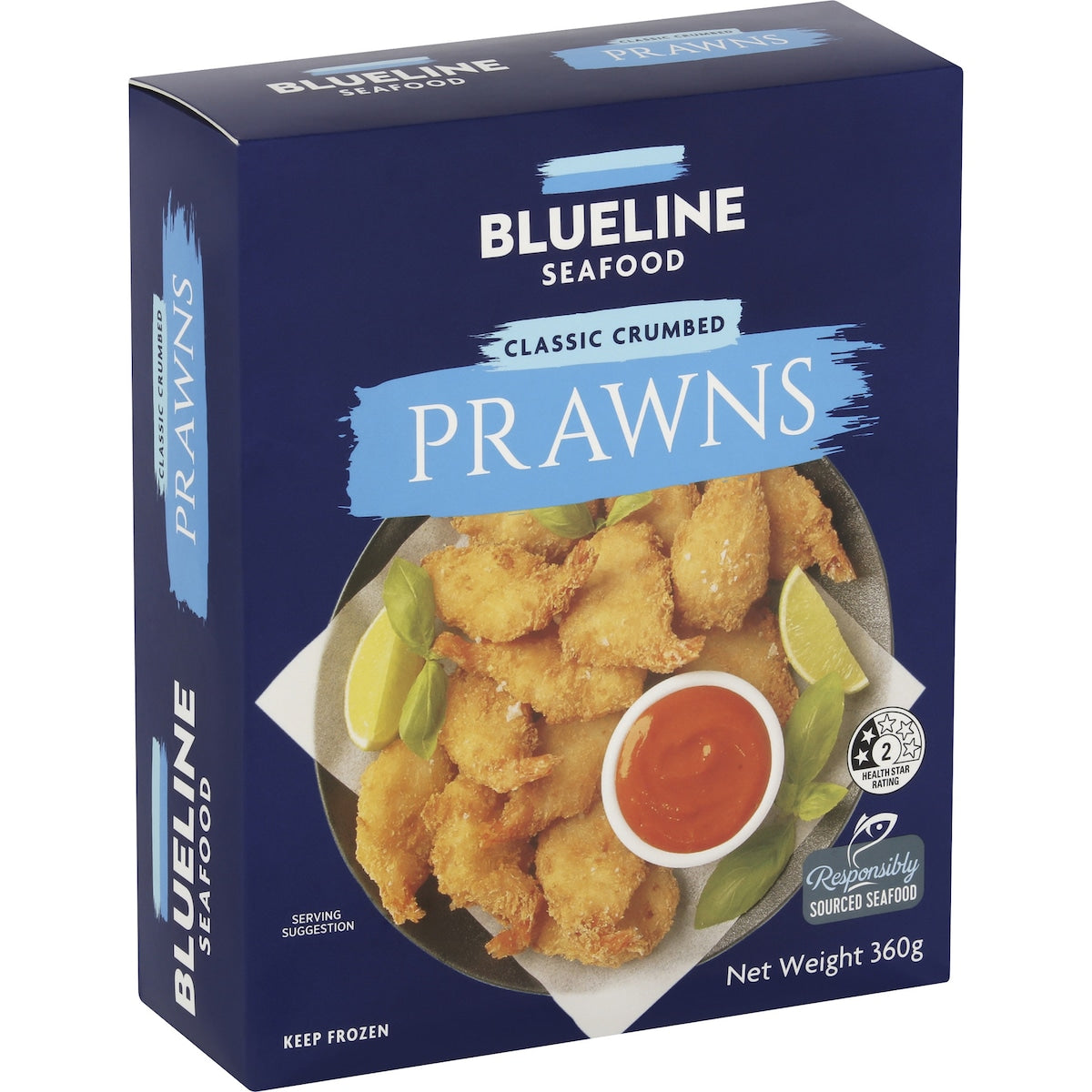 Fruitco Blueline Seafood Classic Crumbed Prawns 360g
