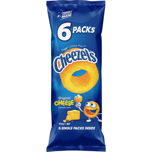 Fruitco Cheezels Multipack 6pk 114g