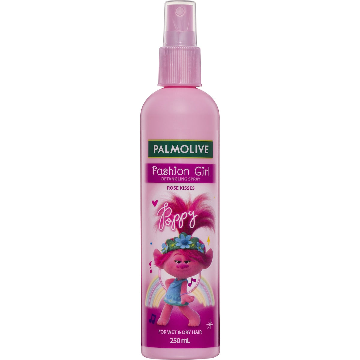 Fruitco Palmolive Kids Detangling Spray Fashion Girl Rose Kisses 250ml