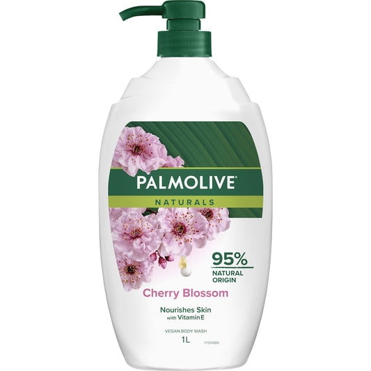 Fruitco Palmolive Body Wash Shower Gel Naturals Cherry Blossom 1l