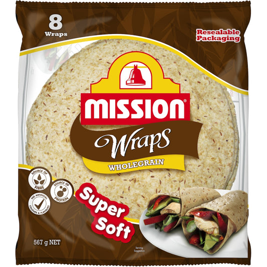 Fruitco Mission Wraps Wholegrain 8 Pack 567g