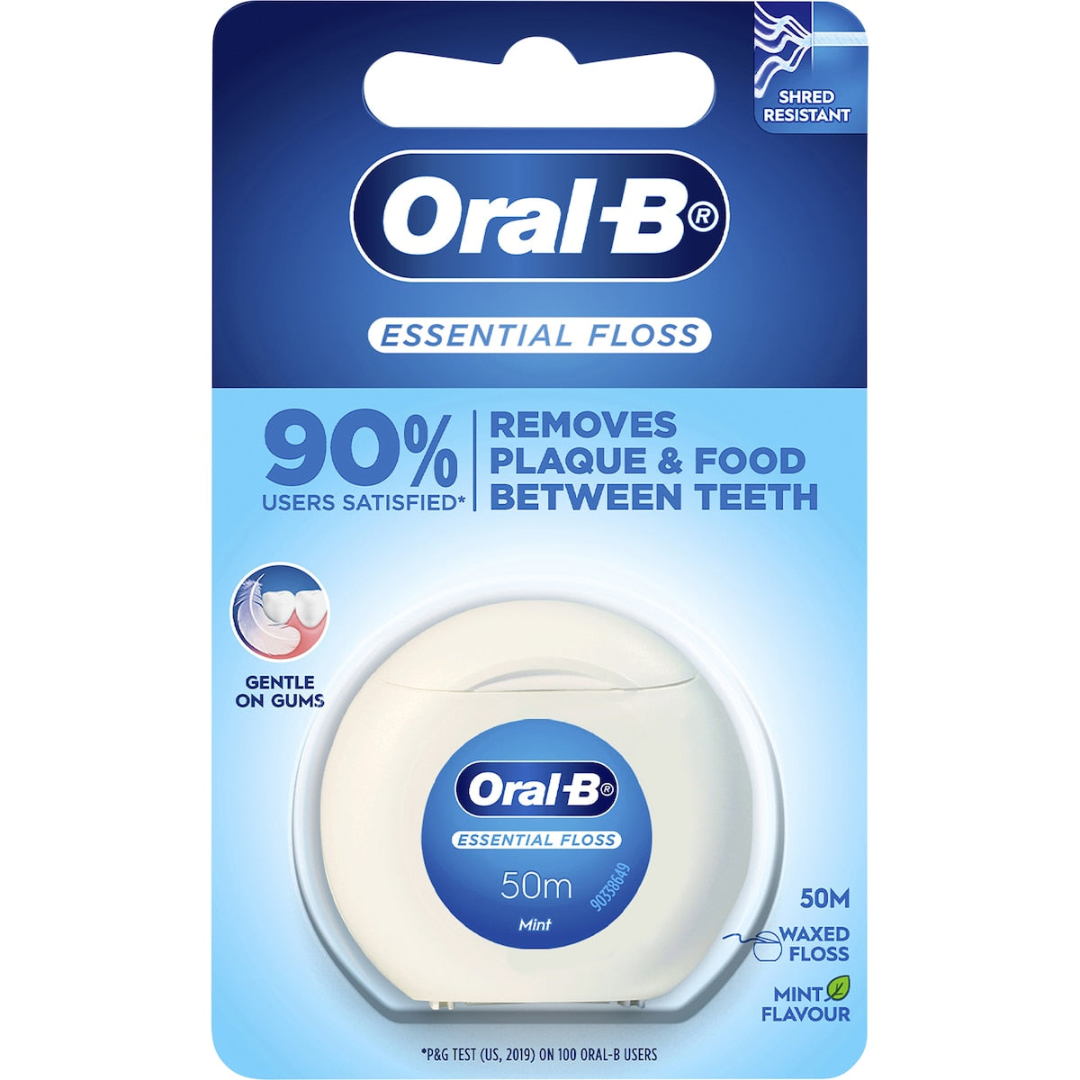 Fruitco Oral-B Essential Waxed 50m Dental Floss Fresh Mint each