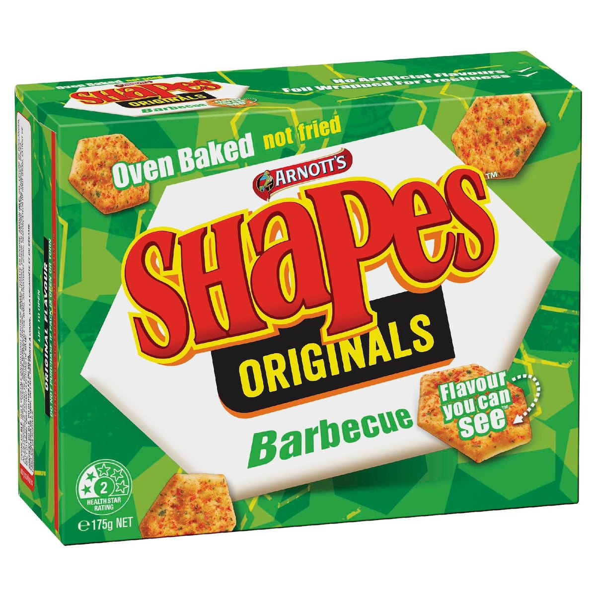Fruitco Arnott's Shapes Barbecue Cracker Biscuits 175g