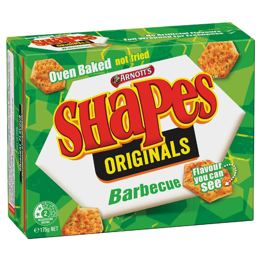 Fruitco Arnott's Shapes Barbecue Cracker Biscuits 175g