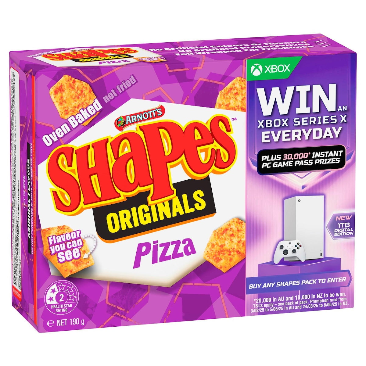 Fruitco Arnott's Shapes Pizza Cracker Biscuits 190g