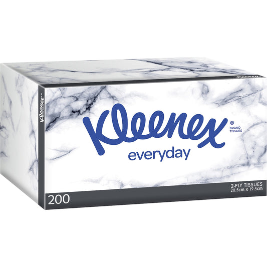 Fruitco Kleenex Everyday 2 Ply Facial Tissues 200 Pack