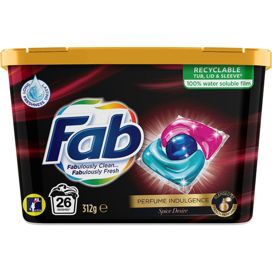 Fruitco Fab Laundry Capsules Spice Desire 26 pack