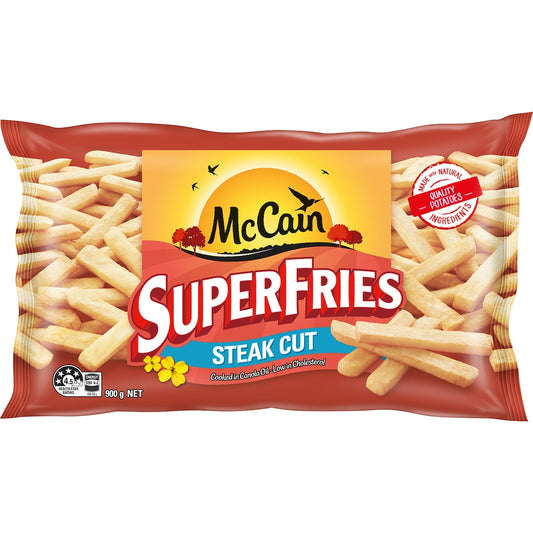 Fruitco McCain Superfries Steak Cut 900g